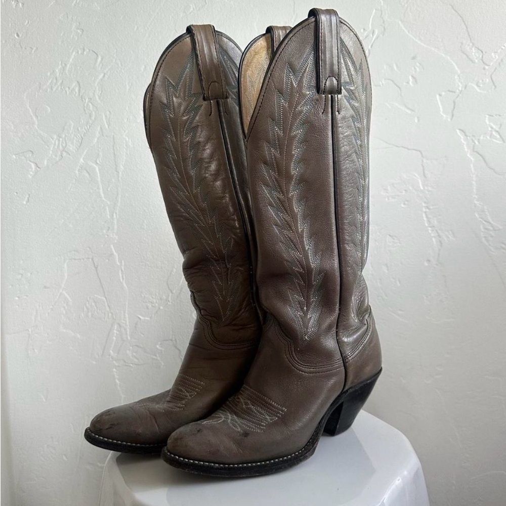 Brown Western Leather Boots